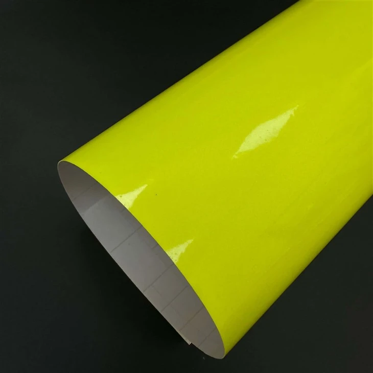Vinil gráfico para motocicleta-Amarelo neon